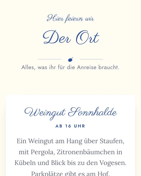 Limoncello: der Ort der Feier