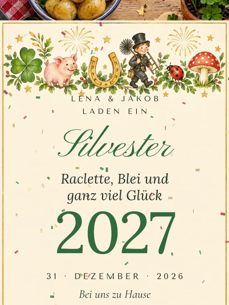 Vorlage Glücksbringer