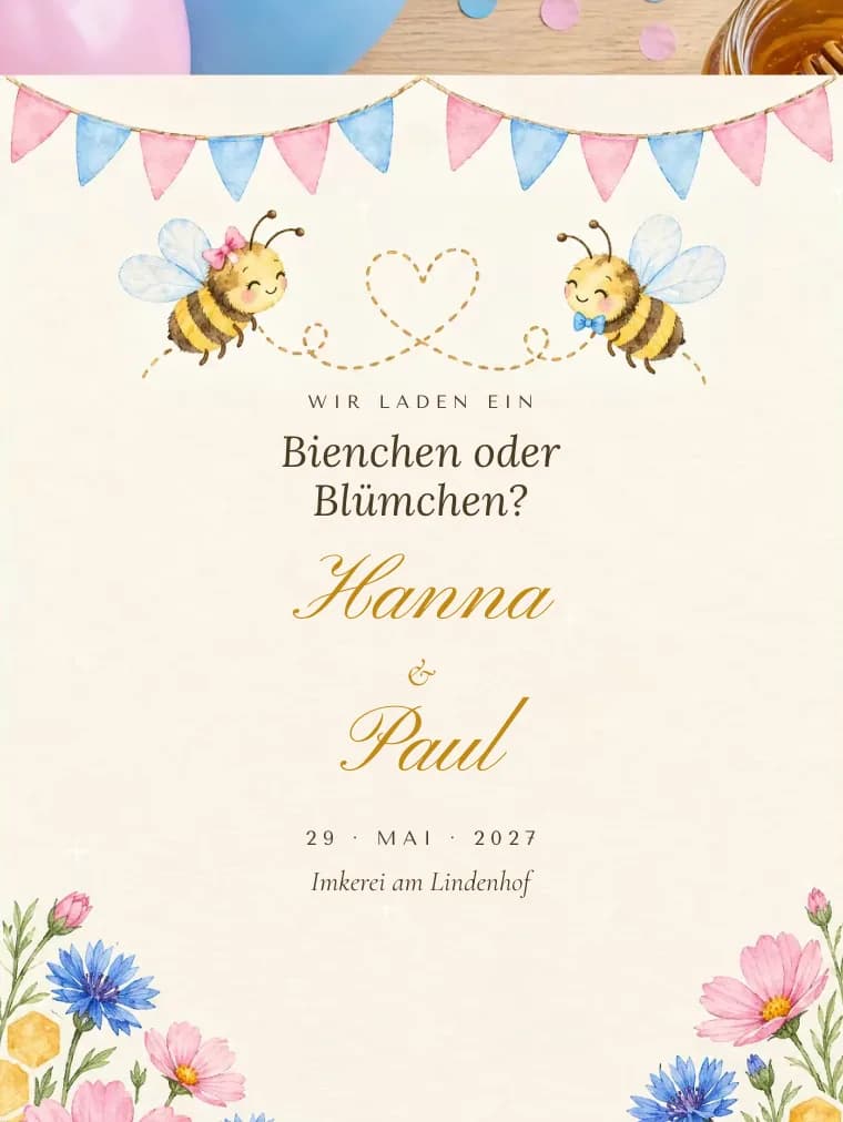 Vorlage Bienchen oder Blümchen