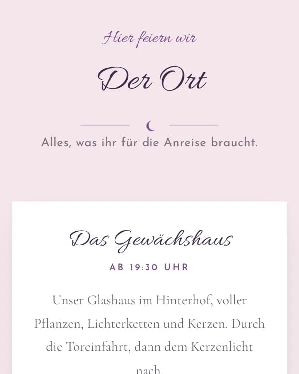 Hexenzirkel: der Ort der Feier