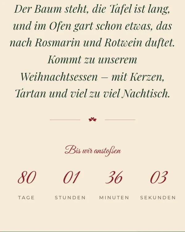 Tartan: der Countdown bis zur Feier