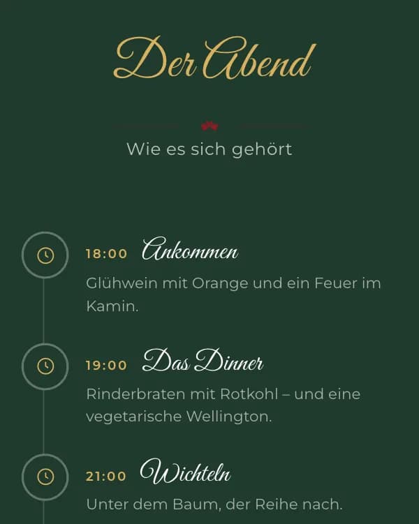 Tartan: der Ablauf der Feier, wann was stattfindet