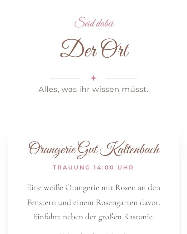 Zuckerguss: der Ort der Feier