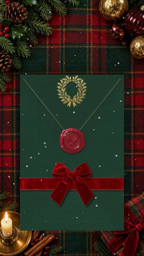 Tartan: die Einladung, bevor sie sich öffnet