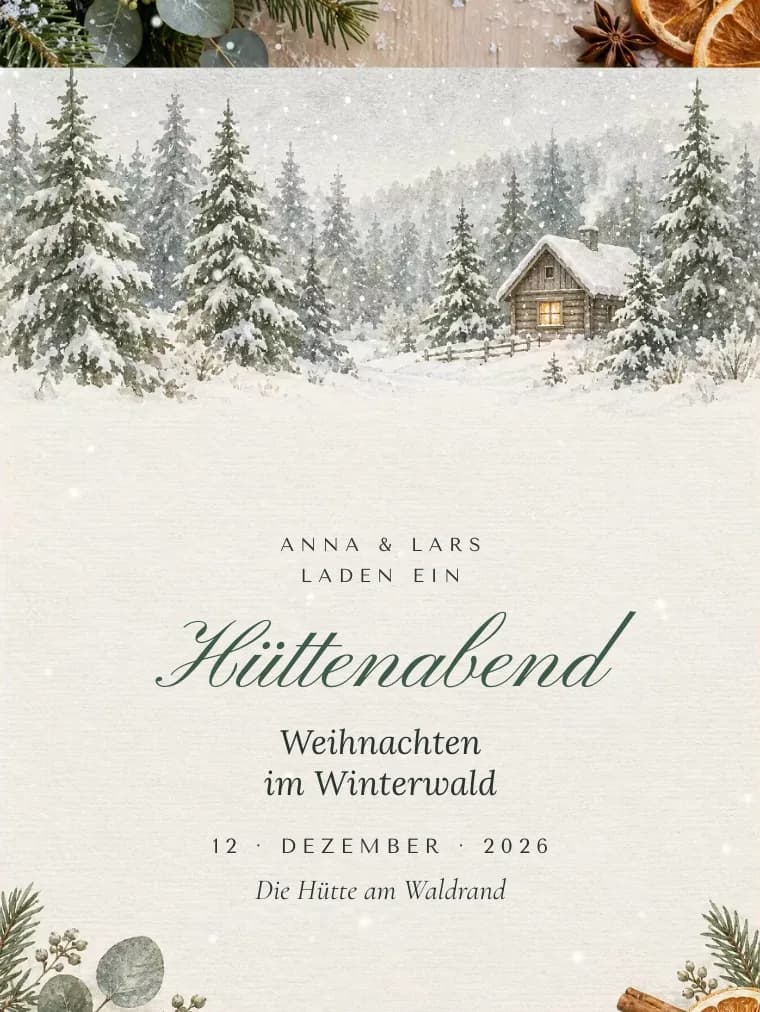 Vorlage Winterwald